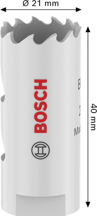 Bosch daudzfunkcionālais vītņotais caurumzāģis 21x40 mm.